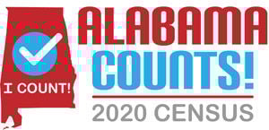 2020 Census logo - Alabama Department of Revenue